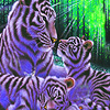 Blue tigers in the woods puzzle