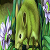 Green mouse in the garden puzzle