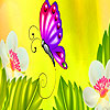 Pretty butterflies in garden puzzle