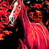 Red flame horse puzzle